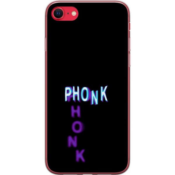 Kompatibelt Mobildeksel til Apple iPhone SE (2020) Phonk neontext på svart