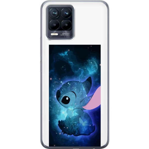 Kompatibelt Mobildeksel til Realme 8 Søt romdesign med blå galakseeffekter