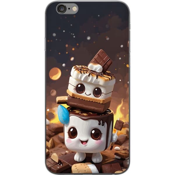 Kompatibelt Mobildeksel til Apple iPhone 6 Plus Søt dessertdesign med marshmallow