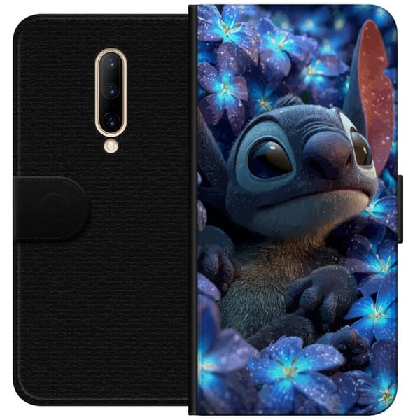 Kompatibelt Lommeboketui til OnePlus 7 Pro Stitch Blant Blomster