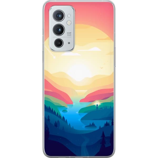 Kompatibelt Mobildeksel til OnePlus 9RT 5G Rosa horisont