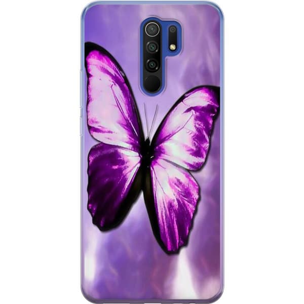 Kompatibelt Mobilskal till Xiaomi Redmi 9 Fjäril