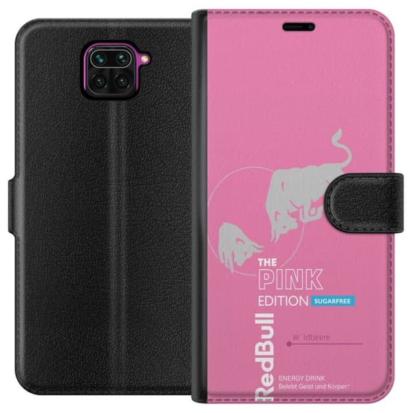 Kompatibelt Plånboksfodral till Xiaomi Redmi Note 9 Modern rosa energidrycksdesign