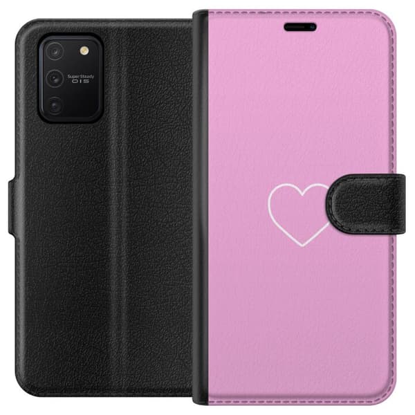 Kompatibelt Lommeboketui til Samsung Galaxy S10 Lite Hjerte
