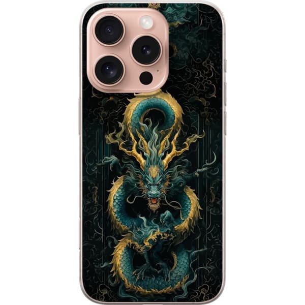 Kompatibelt Mobildeksel til Apple iPhone 16 Pro Asiatisk drake