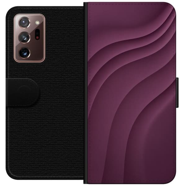 Kompatibelt Lommeboketui til Samsung Galaxy Note20 Ultra Plommebevegelse