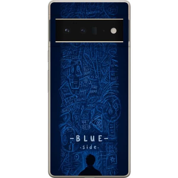 Yhteensopiva Puhelinkuori Google Pixel 6 Pro Blue Side illustration
