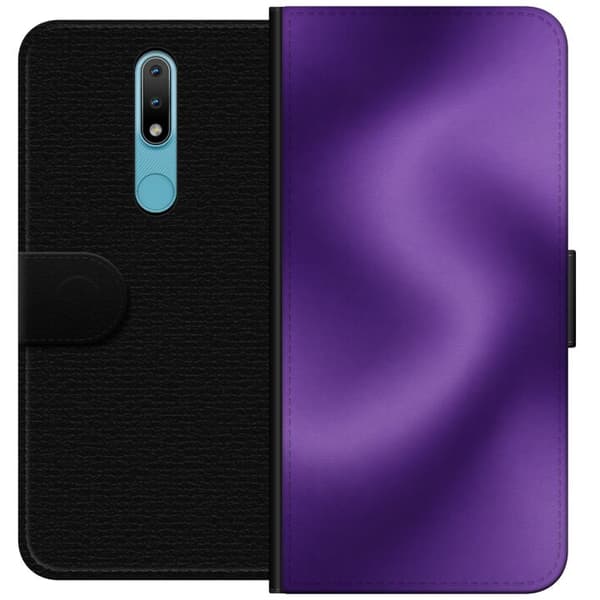Kompatibelt Lommeboketui til Nokia 2.4 Lilla bevegelse