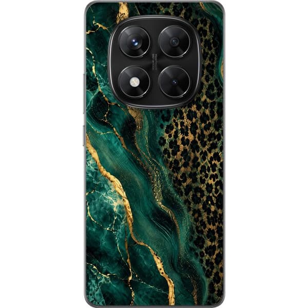 Kompatibel Mobilcover til Xiaomi Redmi Note 14 Pro Smaragdleopard