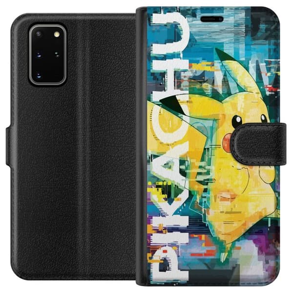 Kompatibelt Plånboksfodral till Samsung Galaxy S20+ Pikachu