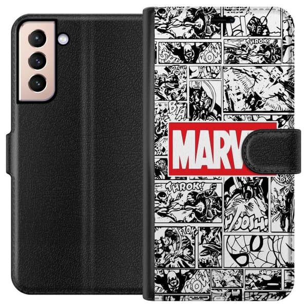 Kompatibelt Lommeboketui til Samsung Galaxy S21 Marvel