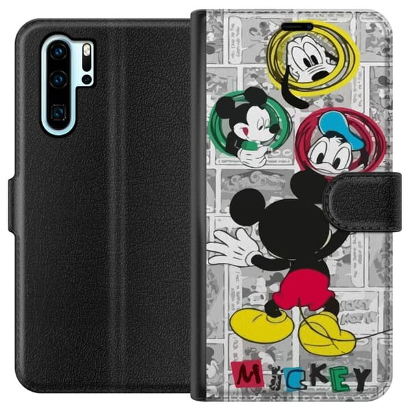 Kompatibel Tegnebogsetui til Huawei P30 Pro Mickey Mouse
