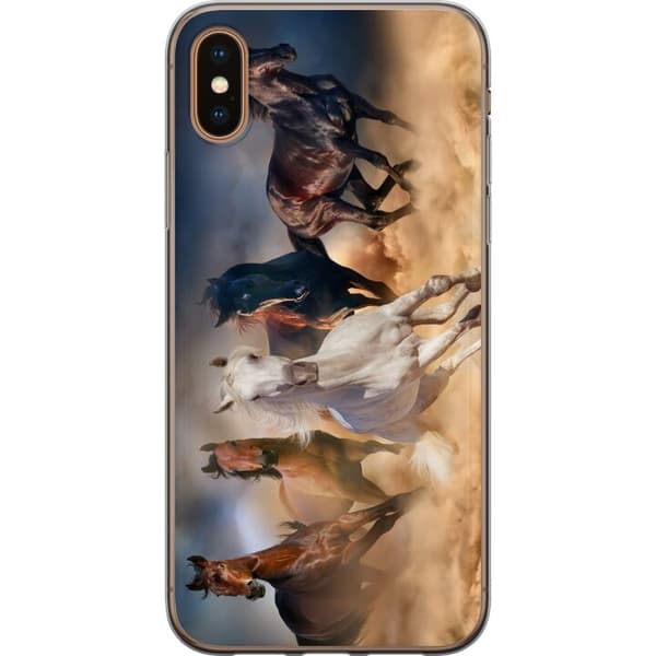 Kompatibelt Mobilskal till Apple iPhone XS Hästar