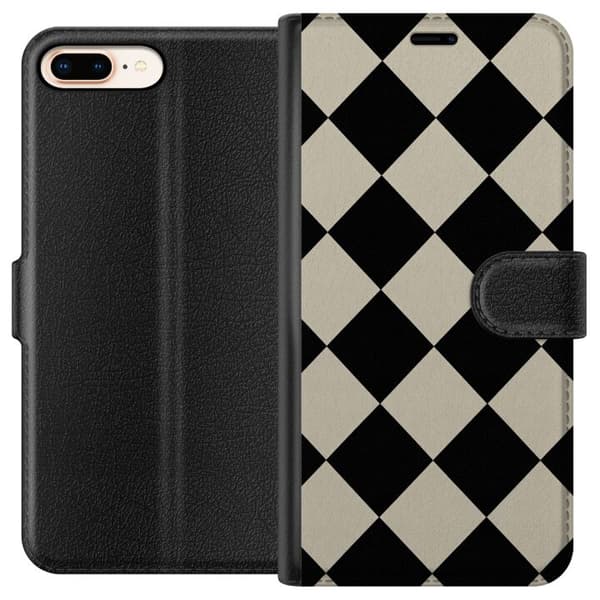 Yhteensopiva Lompakkokotelo Apple iPhone 8 Plus Mono-timantti