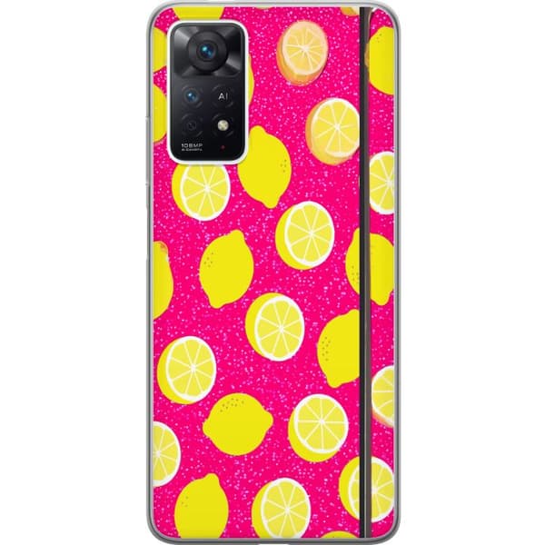 Kompatibelt Mobildeksel til Xiaomi Redmi Note 11 Pro Citronmönster rosa