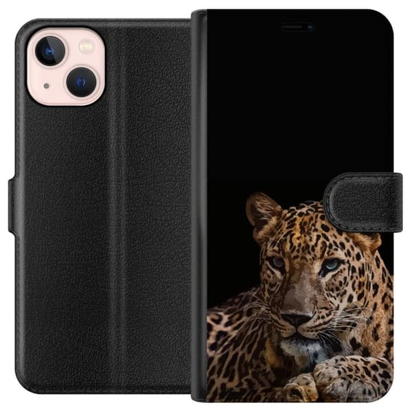 Yhteensopiva Lompakkokotelo Apple iPhone 13 Leopard