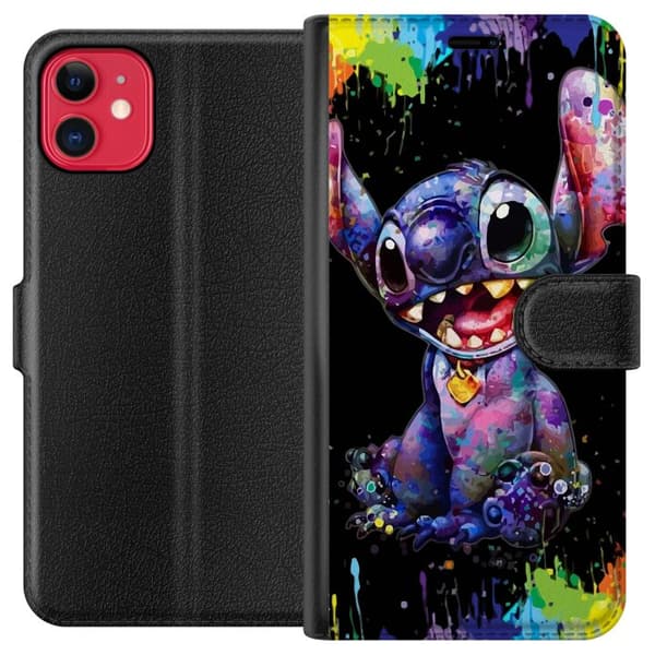 Kompatibel Tegnebogsetui til Apple iPhone 11 Lilo og Stitch