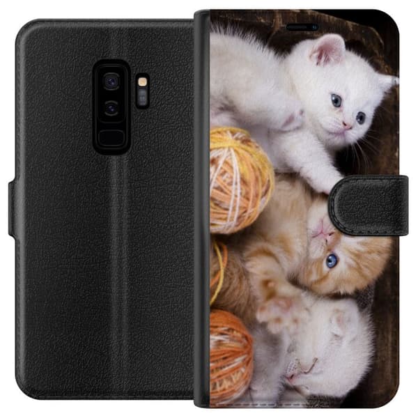 Kompatibelt Plånboksfodral till Samsung Galaxy S9+ Katter
