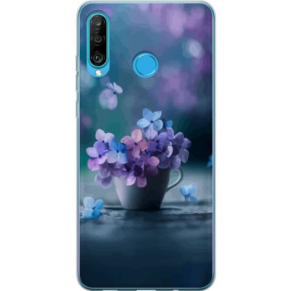 Kompatibelt Mobilskal till Huawei P30 lite Blommor Sött
