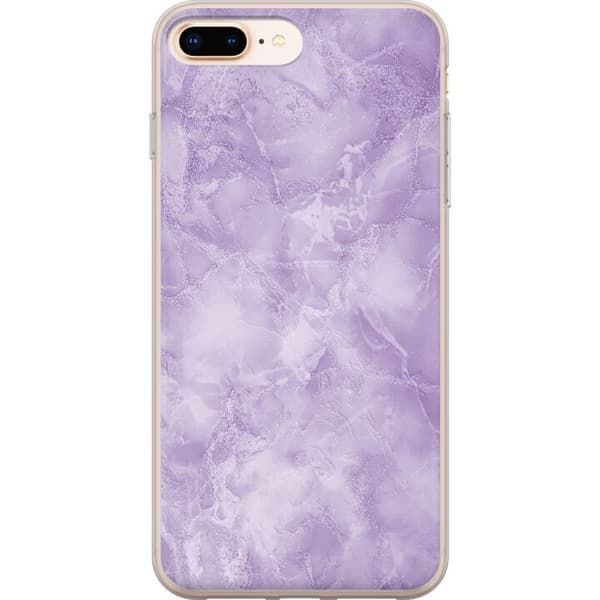 Kompatibel Mobilcover til Apple iPhone 8 Plus Lilla marmor