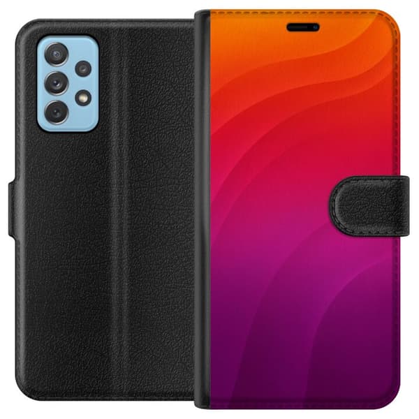 Kompatibelt Lommeboketui til Samsung Galaxy A72 5G Sunset Waves
