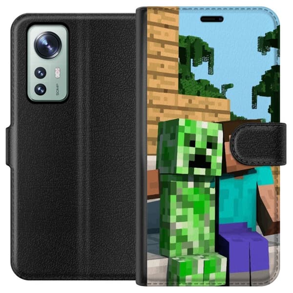Kompatibel Tegnebogsetui til Xiaomi 12 MineCraft