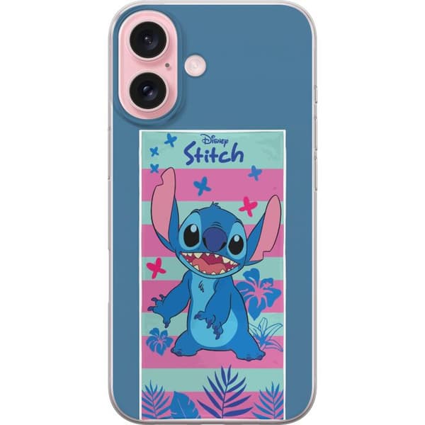 Kompatibelt Mobildeksel til Apple iPhone 16 Disney Stitch