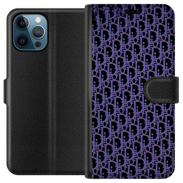 Kompatibelt Lommeboketui til Apple iPhone 12 Pro Max Moderneluksuriøst monogram i stilrent design