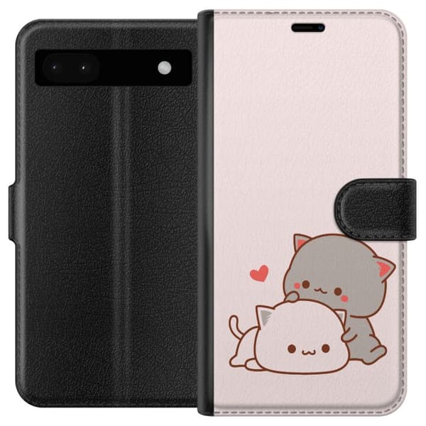 Kompatibelt Plånboksfodral till Google Pixel 6a Kawaii Katt