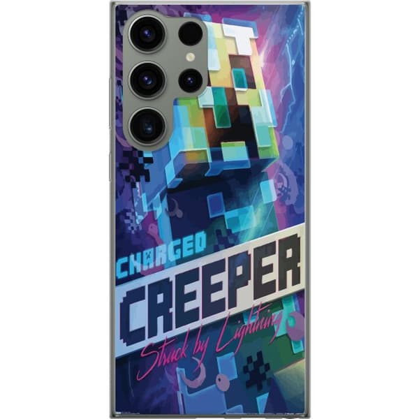 Kompatibelt Mobildeksel til Samsung Galaxy S23 Ultra Minecraft Creeper