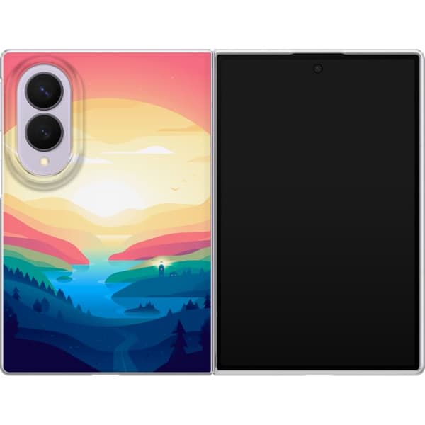 Kompatibelt Mobildeksel til Samsung Galaxy Z Fold8 Rosa horisont