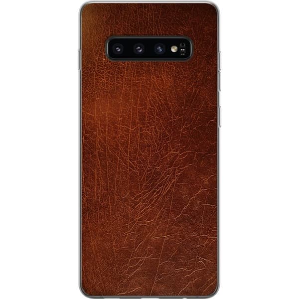 Kompatibelt Mobilskal till Samsung Galaxy S10 Läder