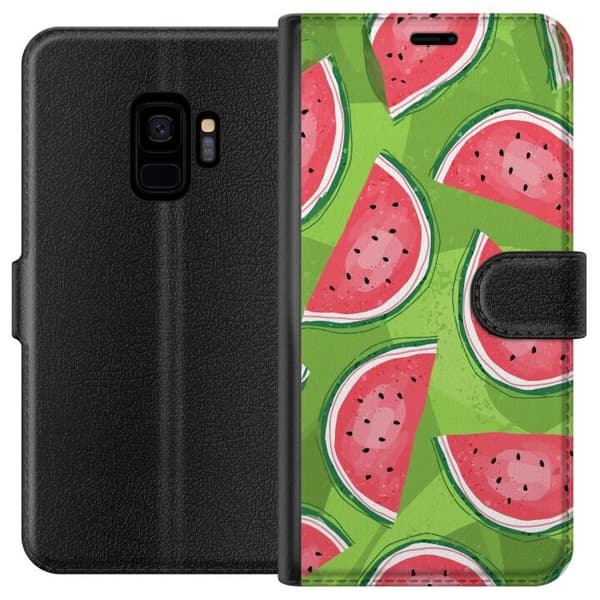 Kompatibelt Plånboksfodral till Samsung Galaxy S9 Vattenmelon