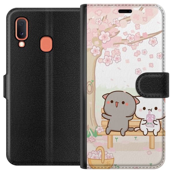 Kompatibelt Plånboksfodral till Samsung Galaxy A20e Kawaii