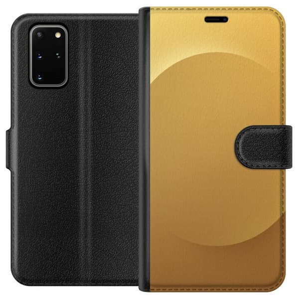 Kompatibelt Plånboksfodral till Samsung Galaxy S20+ Guld Prick