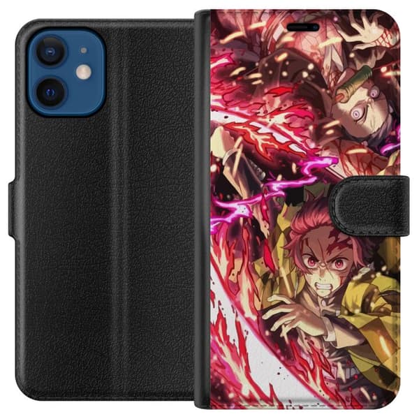 Kompatibel Tegnebogsetui til Apple iPhone 12 Demon Slayer