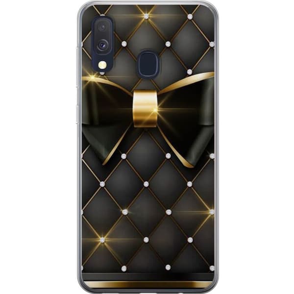 Kompatibelt Mobildeksel til Samsung Galaxy A40 Gullrosett