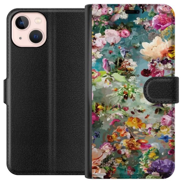 Kompatibelt Plånboksfodral till Apple iPhone 13 mini Blommor