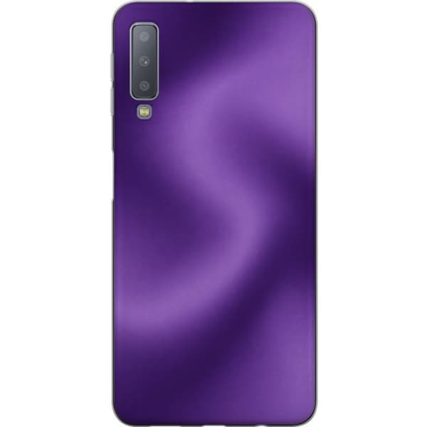 Kompatibelt Mobildeksel til Samsung Galaxy A7 (2018) Lilla bevegelse