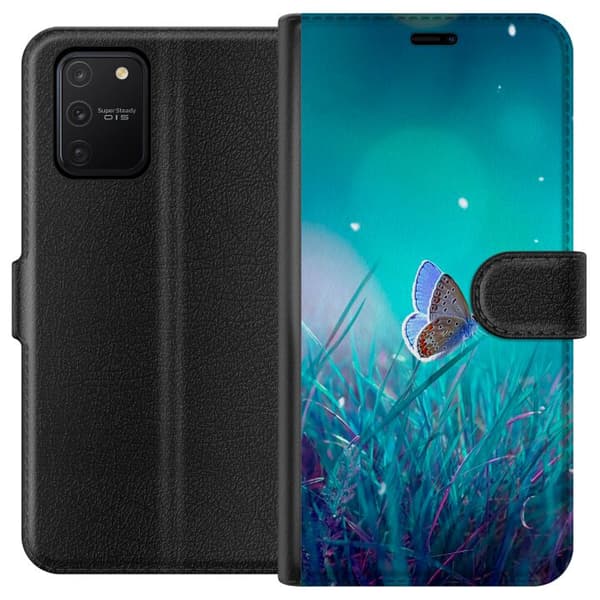 Kompatibelt Lommeboketui til Samsung Galaxy S10 Lite Blå sommerfugl