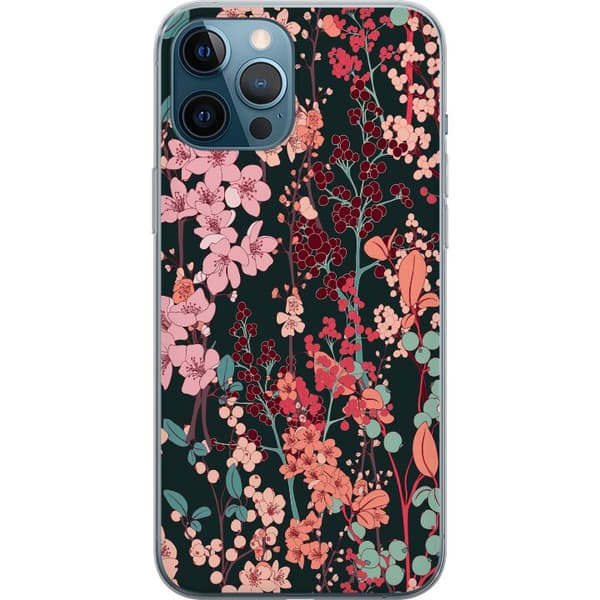 Kompatibelt Mobildeksel til Apple iPhone 12 Pro Max Blomster