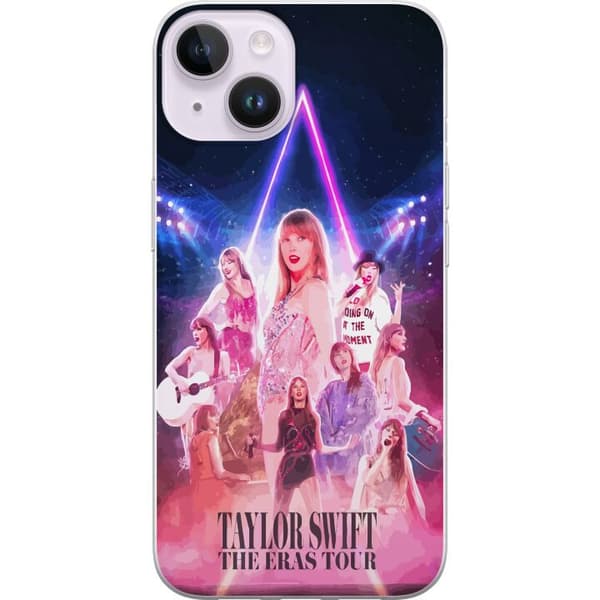 Kompatibelt Mobildeksel til Apple iPhone 14 Taylor Swift Galaxy Neon