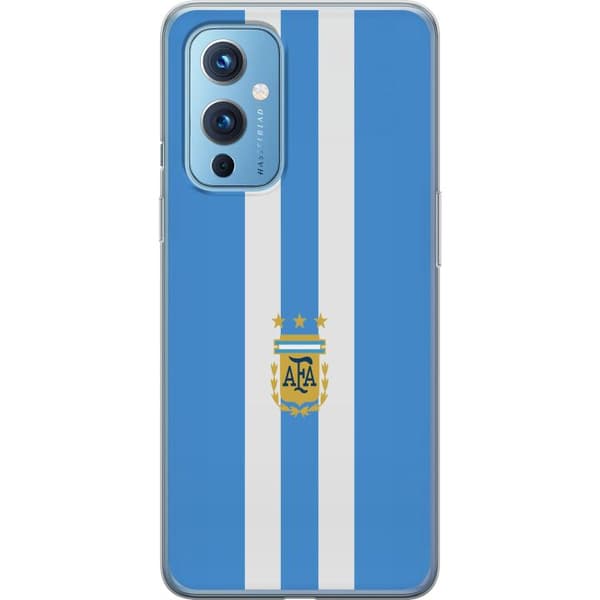 Kompatibelt Mobildeksel til OnePlus 9 Argentina AFA-logo med klassisk lagslignende flaggdesign