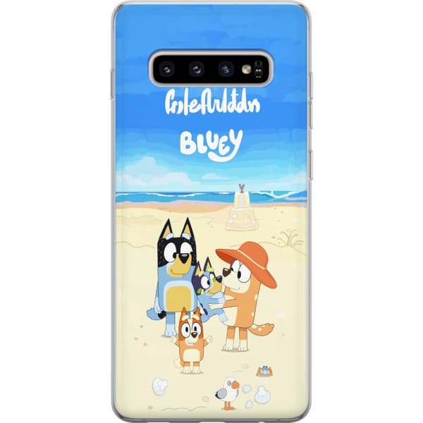Kompatibelt Mobilskal till Samsung Galaxy S10+ Bluey