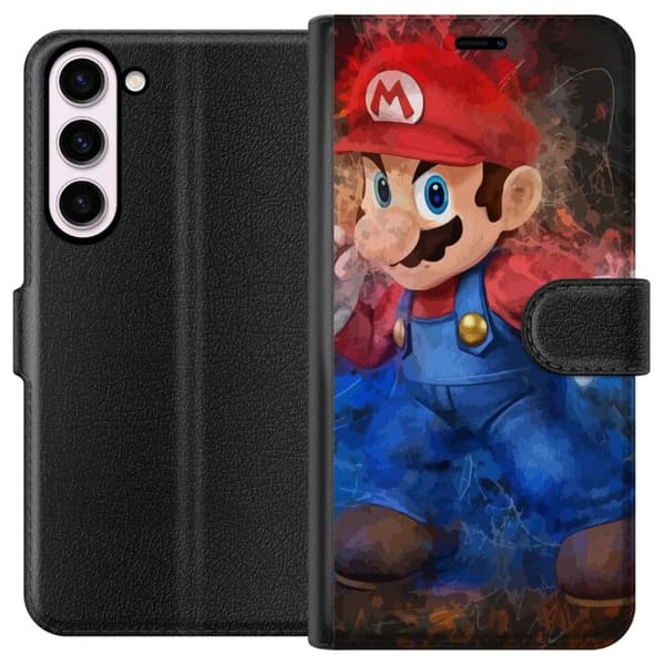 Kompatibel Tegnebogsetui til Samsung Galaxy S23+ Super Mario Bros