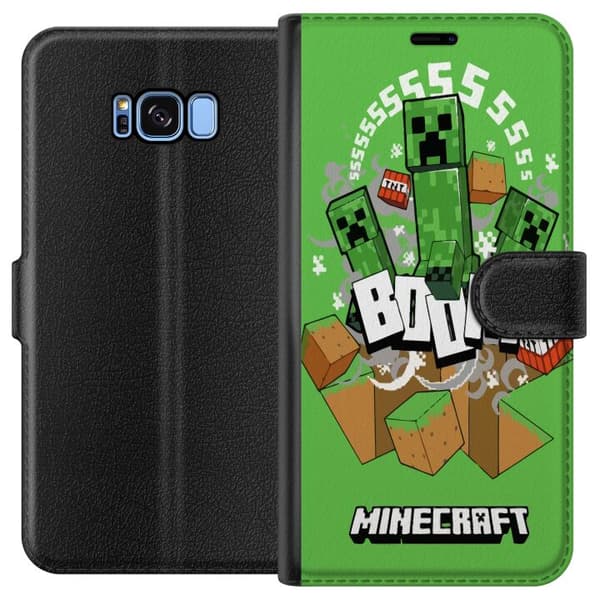 Kompatibelt Plånboksfodral till Samsung Galaxy S8 Minecraft