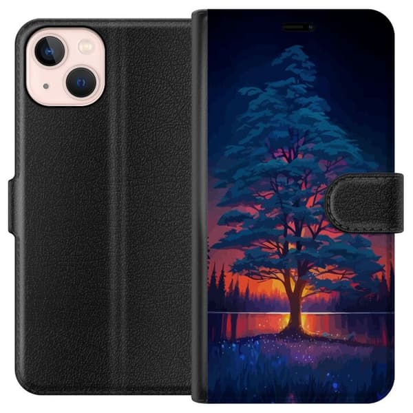 Kompatibelt Plånboksfodral till Apple iPhone 13 mini Solnedgång