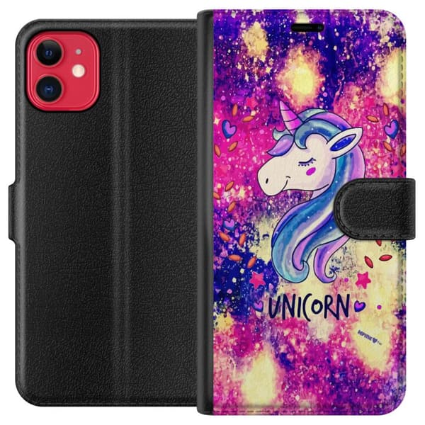 Kompatibelt Plånboksfodral till Apple iPhone 11 Unicorn Enhörning