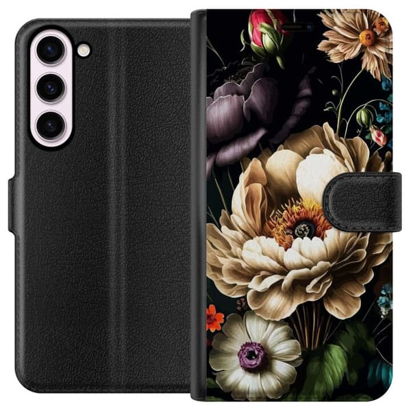 Kompatibel Tegnebogsetui til Samsung Galaxy S23+ Blomster