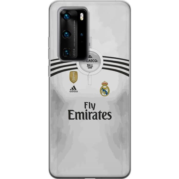 Kompatibelt Mobildeksel til Huawei P40 Pro Vit fotbollströja